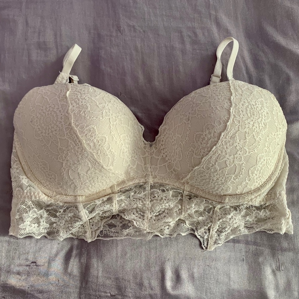 White Lined Bralette